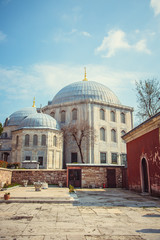 Naklejka premium Architecture of Hagia Sophia mosque in Istanbul, Turkey