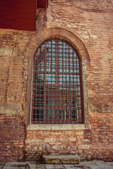Fototapeta na wymiar Old window of Hagia Sophia in Istanbul Turkey