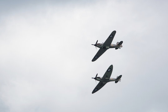 Air Show, Sky Aerobatic Team, Plane acrobatics - Supermarine Spitfire