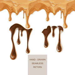 melted chocolate caramel