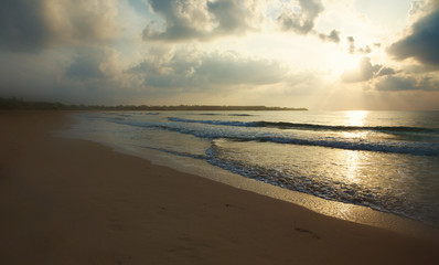 Sunset over sea