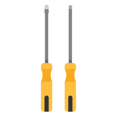 Cartoon screwdriver icons