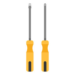 Cartoon screwdriver icons