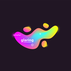 Glaring gradient blobs dark background