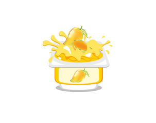 Mango flavor yogurt