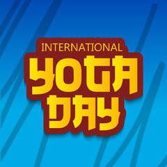 International Yoga Day.