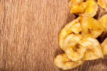 Mix of dried fruits on wooden background in studio photo. Healthy lifestyle