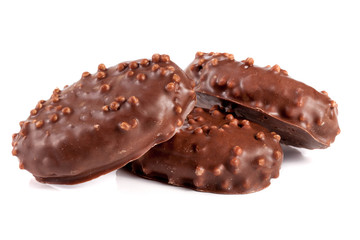 chocolate candy isolated on white background