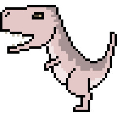 vector pixel art tyrannoasaurus