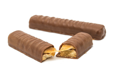chocolate bar (nougat topped with caramel enrobed in milk chocolate)