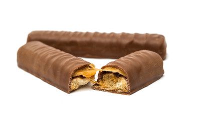 chocolate bar (nougat topped with caramel enrobed in milk chocolate)