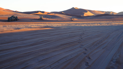 Sand dune in the Namib Naukluft National Park, Sesriem, Namibia
