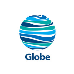 vector logo globe
