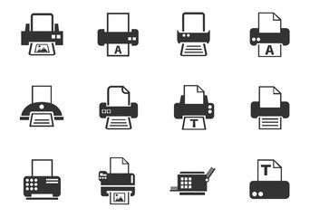 print icon set