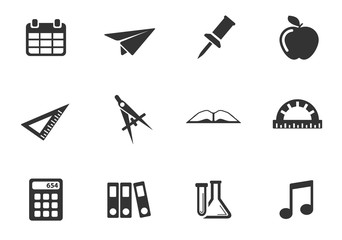 school icon set