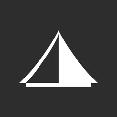 Fototapeta premium Tent vector pictogram