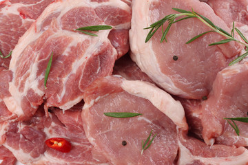 Piece of fresh raw meat background
