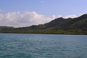 Ocean view with island in El Nido