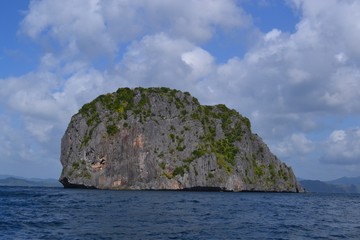 Ocean view with island in El Nido