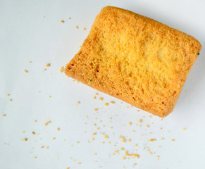Toast Isolated with Sugar 
