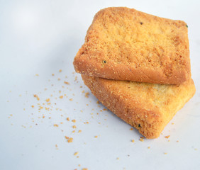 Toast Isolated with Sugar 