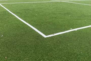 Ecke Kunststoffrasen