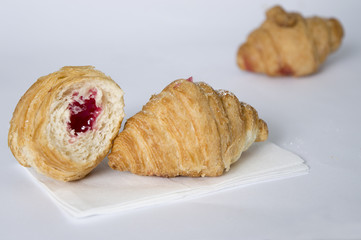 croissant with jam