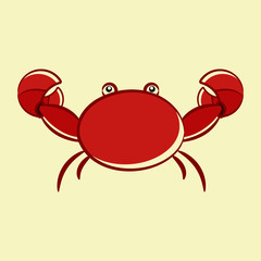 Vector illustration of crab