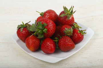 Strawberry in the bowl