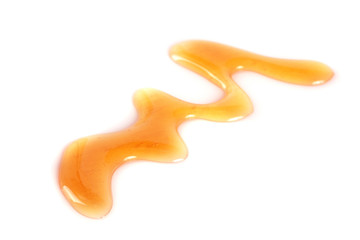 Honey stain isolated on a white background