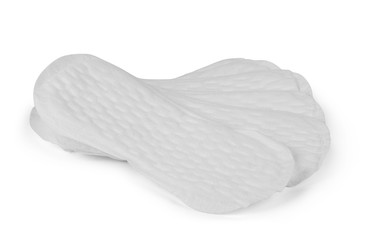 close up of woman hygiene protection on white background with clipping path