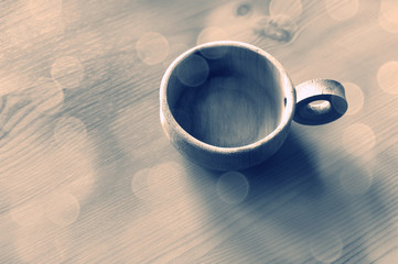 Tee Untertasse aus Holz