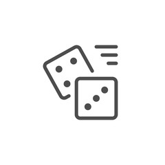 Dice line icon