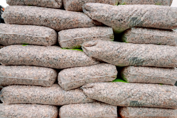 cailloux ou gravier en stock