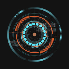 Technological communication digital interface background vector