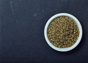 Dried oregano herbs