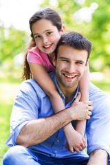 Fototapeta premium Father and daughter 