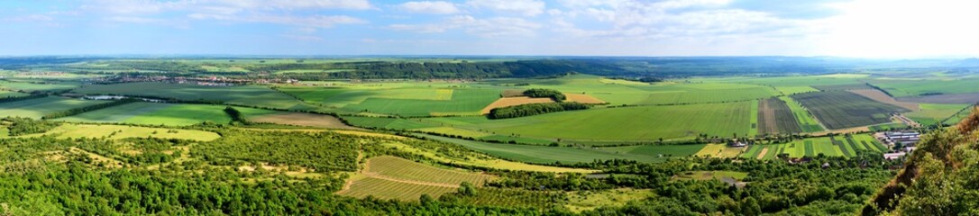 Fototapeta na wymiar Landscape of a Czech Central Mountains.