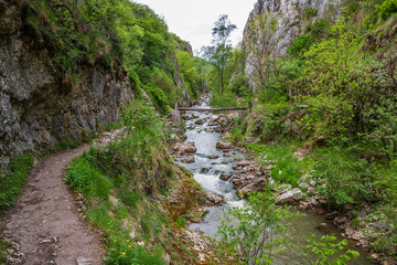 Fototapeta na wymiar Turda gorge, Transylvania, Romania. Discover Romania concept.