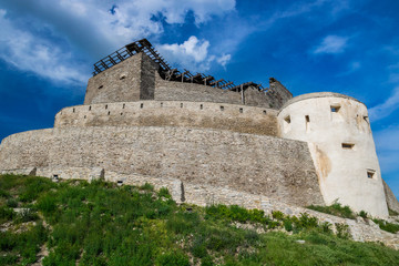 Fototapeta na wymiar Old Deva fortress, Romania. Discover Romania concept.
