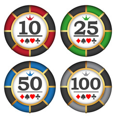 Playing casino chips