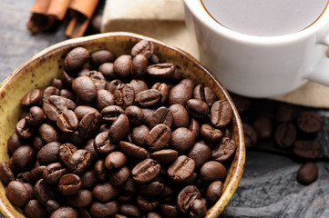 closeup coffee beans