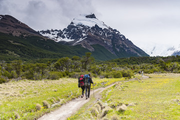 W drodze pod Cerro Torre, okolice El Chalten, Patagonia, Chile