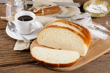 fresh sliced bread