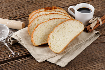 fresh sliced bread