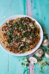 Mushroom Bolognese