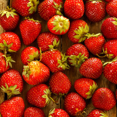A lot of strawberries