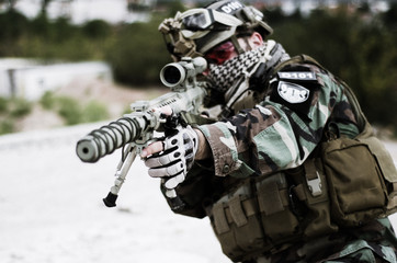 Sniper aim target special force