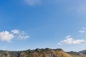 Fototapeta premium Moutain and sky