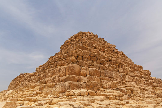 view on queen's pyramid in Giza